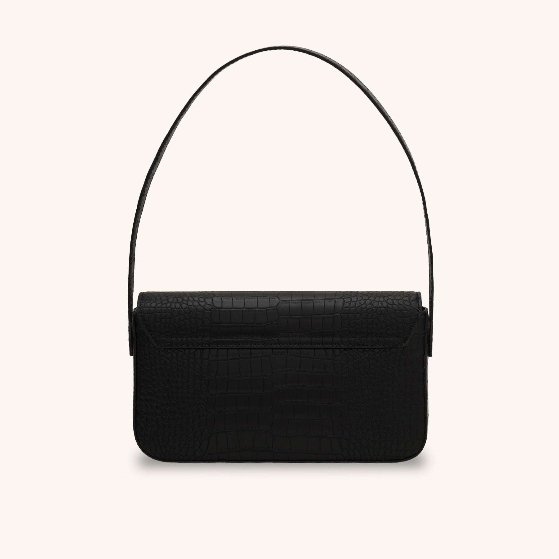 Coffee Leather Shoulder Bag