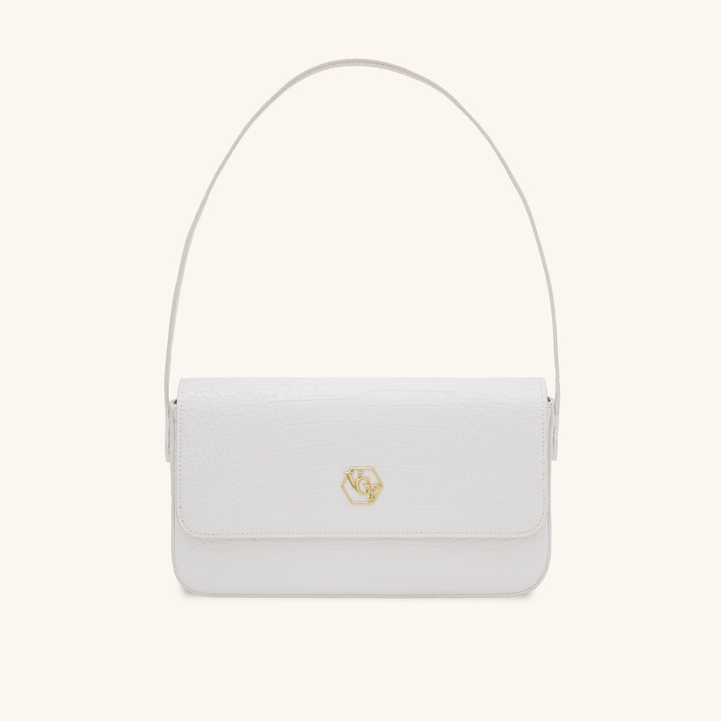 Coffee Leather Shoulder Bag