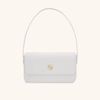 Coffee Leather Shoulder Bag