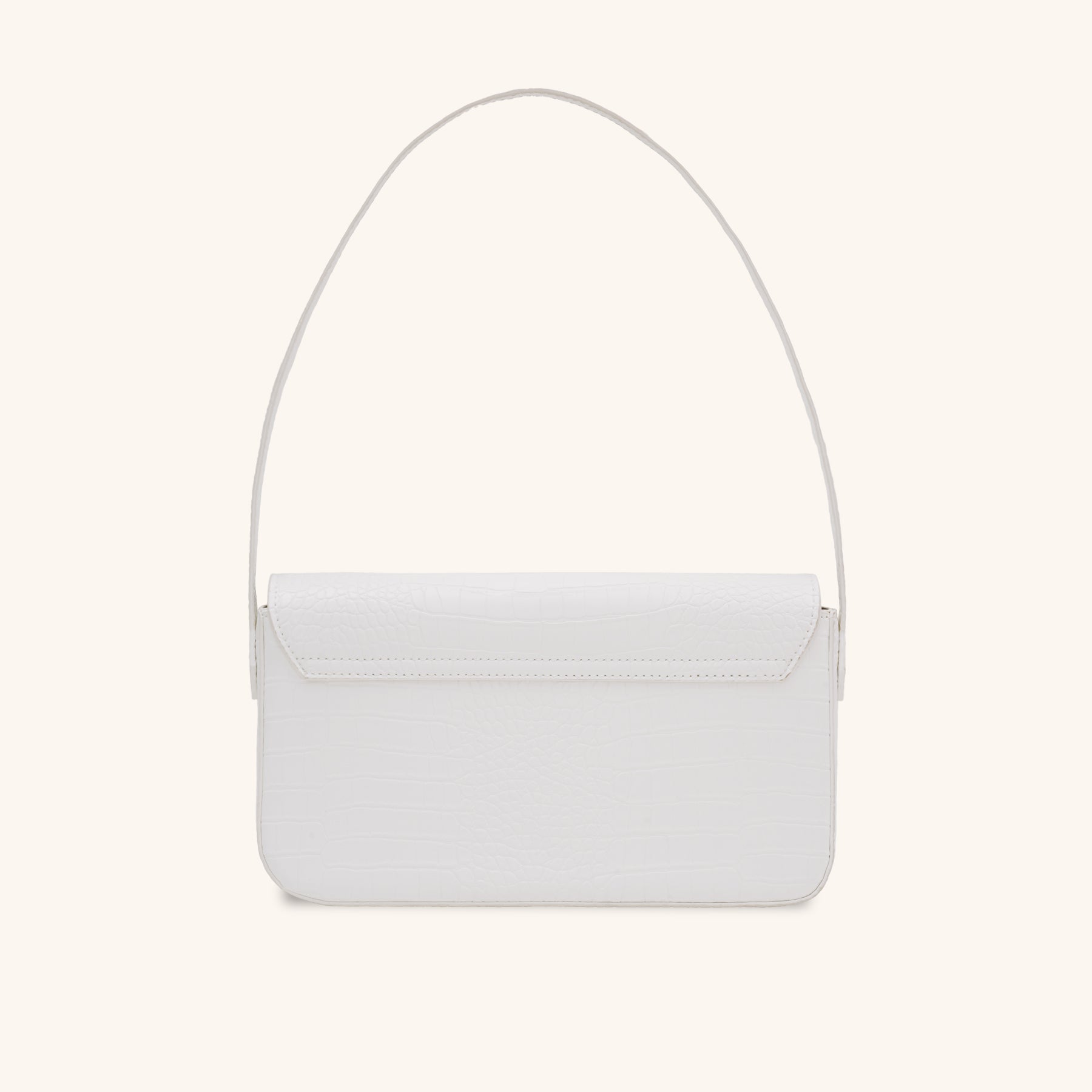 Coffee Leather Shoulder Bag