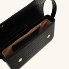 Coffee Leather Shoulder Bag