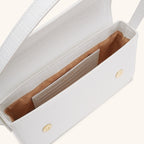 Coffee Leather Shoulder Bag